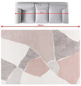 Dywan Softness cream/nude rose 200x290cm