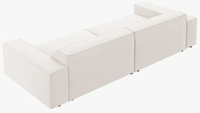 OUTLET Sofa 4-osobowa jasny beż tkanina strukturalna 244x102x70 Jodie od Micadoni