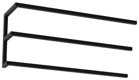 Ścienny wieszak na ręcznik 25x60 cm czarne