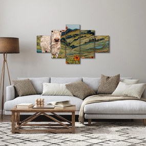Obraz - Imitacja dzianego motywu (125x70 cm)