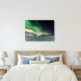 Obraz na szkle zorzy polarnej (70x50 cm)
