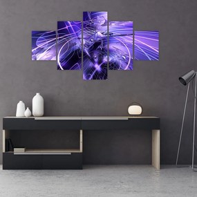 Obraz abstrakcji technicznej (125x70 cm)