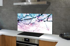 Szklany Panel Gałęzie Drzewa na tle Nieba