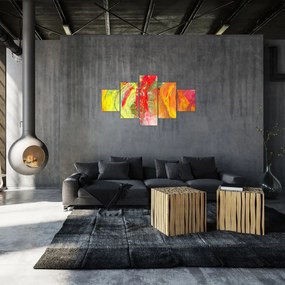 Obraz abstrakcji - malarstwo (125x70 cm)