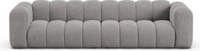 Szara sofa z tkaniny szenilowej 290 cm Lupine – Micadoni
