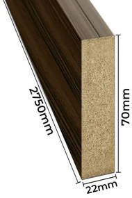 Lamele ażurowe 8 szt. orzech L9-B92