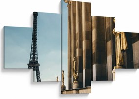 Obraz z placu Trocadero, Paryż (125x70 cm)