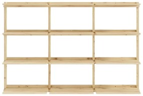Regał ścienny z litego drewna sosnowego w naturalnym kolorze 192x127 cm Groove – Karup Design
