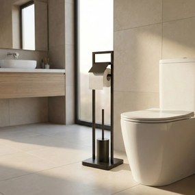 Szczotka do WC z uchwytem na papier toaletowy ARLE, 77 cm