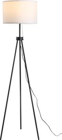 Elegancka Lampa Podłogowa HOMCOM na Statywie, Czarno-Biała
