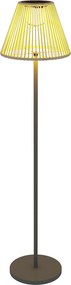 Outsunny Lampa solarna na stojaku Rattan z czujnikiem światła 25 LED Ø33 x 135 cm