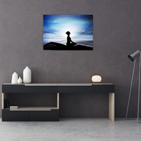 Obraz medytującej kobiety (70x50 cm)
