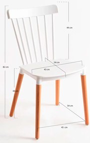 Zestaw 6 krzese Leka