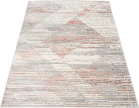Szaro-czerwony dywan przecierany G3-H35