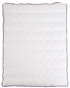Całoroczna kołdra pikowana STELLA LAVENDER 140x200 cm, biała