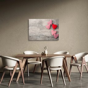 Obraz na szkle - Serca (70x50 cm)