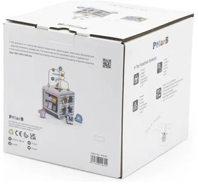 Viga polarb activity box drewniane edukacyjne centrum gier 5w1 kostka