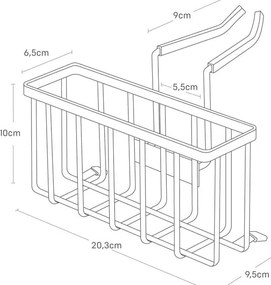 Wiszący metalowy uchwyt na gąbkę – YAMAZAKI