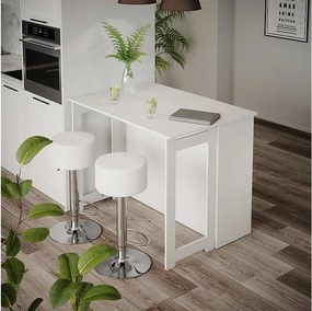 Zestaw stołu barowego biały 116x37x90.5 dominic