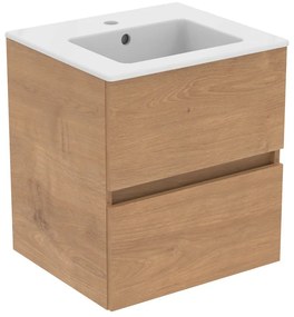Wisząca szafka pod umywalkę w dekorze dębu 50x55 cm Eurovit+ – Ideal Standard