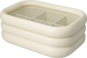 Herbaciarka z zaokrąglonymi krawędziami i szklanym wieczkiem, 9 cm