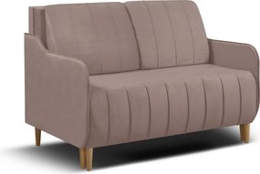 Sofa kanapa 2 os z funkcją spania BEST Jasny różowy