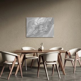 Obraz na szkle - Marmur w czerni i bieli (70x50 cm)