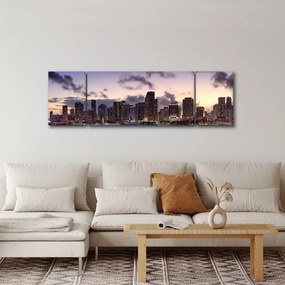 Obraz - wieżowce dużego miasta (170x50 cm)