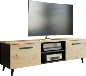 Szafka RTV na nóżkach do salonu dąb artisan M7-L54