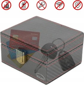 Pudełko na kluczyki karty telefon klatka faradaya keyless carbon