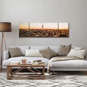 Obraz zachodu słońca nad Žižkov (170x50 cm)