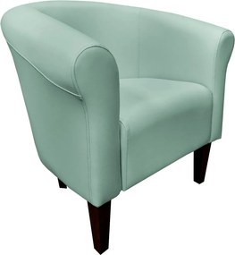 Fotel Milo tkanina Eko-skóra elegancki fotel do salonu i gabinetu : Kolor nogi - Venge, Kolor tkaniny - EKO-SKÓRA - 7D, Wysokość nogi - 20 cm