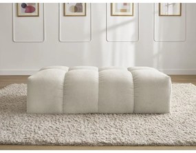 Beżowy podnóżek z materiału bouclé Everest – Bobochic Paris
