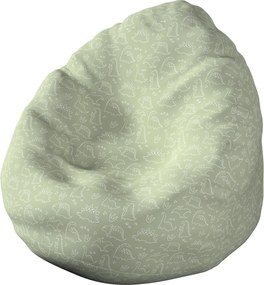 Worek do siedzenia kolor zielony tkanina wzorzysta