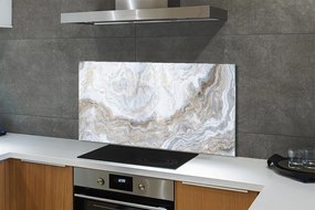 Panel szklany do Kuchni Naturalne Użylenie Marmuru