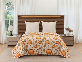 Narzuta na łóżko AUTUMN PUMPKINS, kolorowy Rozmiar: 220 x 240 cm