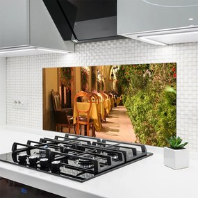 Szkło Ozdobne do Kuchni Stylowa Kawiarnia Uliczna