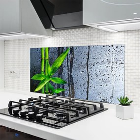 Panel Szklany do Kuchni Świeżość Zielonego Bambusa
