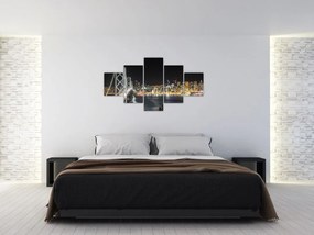 Obraz Brooklyn Bridges i Nowego Jorku (125x70 cm)