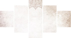 Obraz - Mandale na ścianie (125x70 cm)