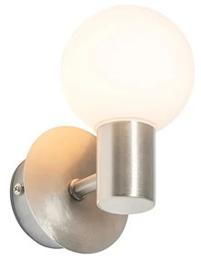 Zewnetrzna Nowoczesna lampa ścienna stalowa IP44 - Cederic Up Nowoczesny Oswietlenie zewnetrzne