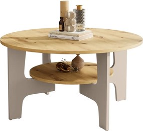 Stolik kawowy do salonu dąb artisan + kaszmir F7-S92
