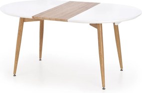 Stół CALIBER 160(200)x90 biały/dąb san remo rozkładany