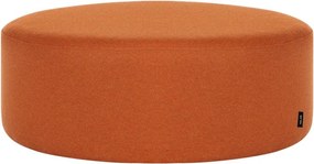 Wełniany puf w kolorze terakoty Folk – noo.ma