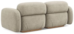 Beżowa sofa modułowa z materiału bouclé 190 cm Ailani – Makamii