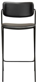 Czarny hoker z imitacji skóry DAN-FORM Denmark Zed, wys. 107 cm