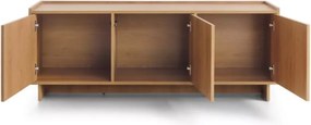 Szafka RTV Vabres 147 cm 3-drzwiowa nowoczesna komoda TV do salonu bez uchwytów