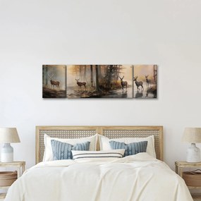 Obraz - Obraz dzikiej przyrody w stylu vintage (170x50 cm)