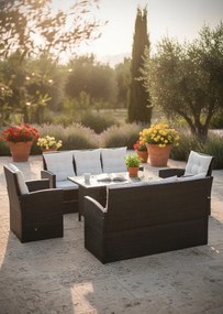 Zestaw czarnych mebli ogrodowych N5-B13