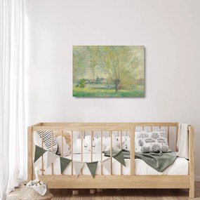 Obraz na szkle - Claude Monet, The Willows, reprodukcje (70x50 cm)